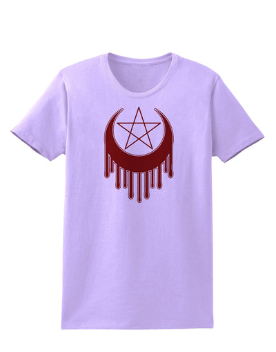 Weeping Crescent Blood Moon Star Womens T-Shirt-Womens T-Shirt-TooLoud-Lavender-X-Small-Davson Sales