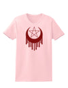 Weeping Crescent Blood Moon Star Womens T-Shirt-Womens T-Shirt-TooLoud-PalePink-X-Small-Davson Sales