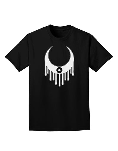 Weeping Crescent Eye - Halloween Adult Dark T-Shirt-Mens T-Shirt-TooLoud-Black-Small-Davson Sales