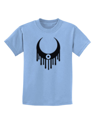 Weeping Crescent Eye - Halloween Childrens T-Shirt-Childrens T-Shirt-TooLoud-Light-Blue-X-Small-Davson Sales