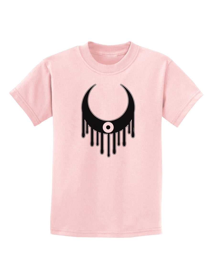 Weeping Crescent Eye - Halloween Childrens T-Shirt-Childrens T-Shirt-TooLoud-White-X-Small-Davson Sales