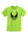 Weeping Crescent Eye - Halloween Childrens T-Shirt-Childrens T-Shirt-TooLoud-Lime-Green-X-Small-Davson Sales