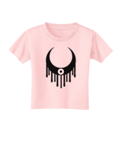 Weeping Crescent Eye - Halloween Toddler T-Shirt-Toddler T-Shirt-TooLoud-Light-Pink-2T-Davson Sales