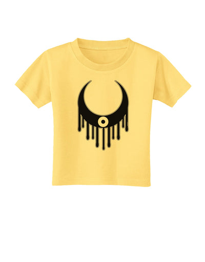 Weeping Crescent Eye - Halloween Toddler T-Shirt-Toddler T-Shirt-TooLoud-Daffodil-Yellow-2T-Davson Sales