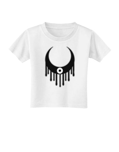 Weeping Crescent Eye - Halloween Toddler T-Shirt-Toddler T-Shirt-TooLoud-White-2T-Davson Sales