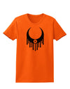 Weeping Crescent Eye - Halloween Womens T-Shirt-Womens T-Shirt-TooLoud-Orange-X-Small-Davson Sales