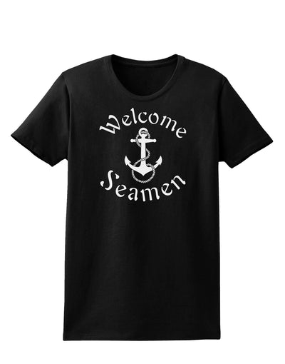 Welcome Seamen Womens Dark T-Shirt-TooLoud-Black-X-Small-Davson Sales