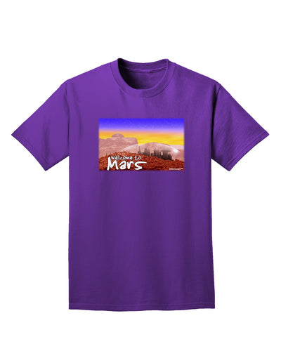 Welcome to Mars Adult Dark T-Shirt-Mens T-Shirt-TooLoud-Purple-Small-Davson Sales