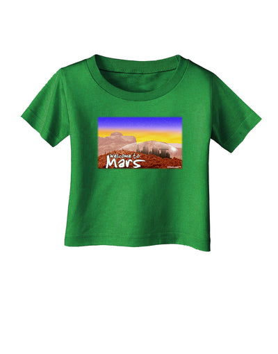 Welcome to Mars Infant T-Shirt Dark-Infant T-Shirt-TooLoud-Clover-Green-06-Months-Davson Sales