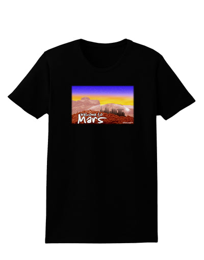Welcome to Mars Womens Dark T-Shirt-TooLoud-Black-X-Small-Davson Sales