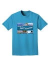 Welcome to Palm Springs Collage Adult Dark T-Shirt-Mens T-Shirt-TooLoud-Turquoise-Small-Davson Sales