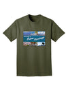 Welcome to Palm Springs Collage Adult Dark T-Shirt-Mens T-Shirt-TooLoud-Military-Green-Small-Davson Sales