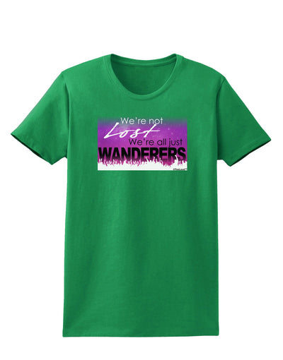 We're All Just Wanderers Womens Dark T-Shirt-Womens T-Shirt-TooLoud-Kelly-Green-X-Small-Davson Sales