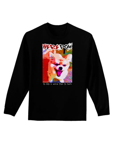 WerePom - Werewolf Pomeranian Adult Long Sleeve Dark T-Shirt by TooLoud-TooLoud-Black-Small-Davson Sales