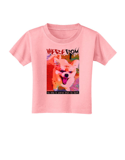 WerePom - Werewolf Pomeranian Toddler T-Shirt by TooLoud-Toddler T-Shirt-TooLoud-Candy-Pink-2T-Davson Sales