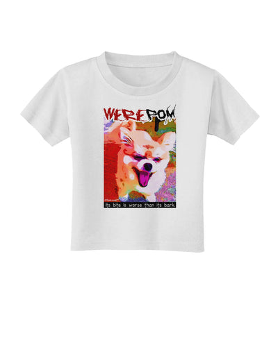 WerePom - Werewolf Pomeranian Toddler T-Shirt by TooLoud-Toddler T-Shirt-TooLoud-White-2T-Davson Sales