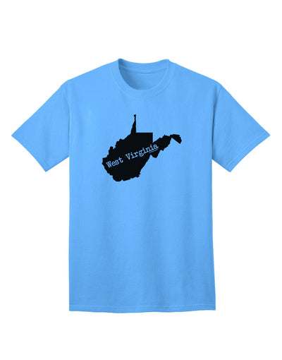 West Virginia - United States Shape Adult T-Shirt: A Classic American Style Statement-Mens T-shirts-TooLoud-Aquatic-Blue-Small-Davson Sales
