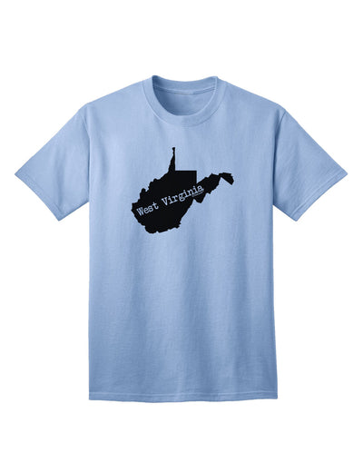 West Virginia - United States Shape Adult T-Shirt: A Classic American Style Statement-Mens T-shirts-TooLoud-Light-Blue-Small-Davson Sales
