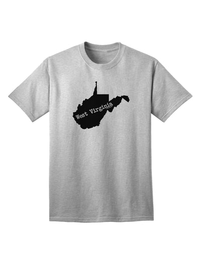 West Virginia - United States Shape Adult T-Shirt: A Classic American Style Statement-Mens T-shirts-TooLoud-AshGray-Small-Davson Sales