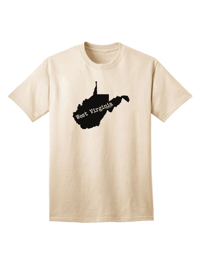 West Virginia - United States Shape Adult T-Shirt: A Classic American Style Statement-Mens T-shirts-TooLoud-Natural-Small-Davson Sales