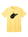 West Virginia - United States Shape Adult T-Shirt: A Classic American Style Statement-Mens T-shirts-TooLoud-Yellow-Small-Davson Sales