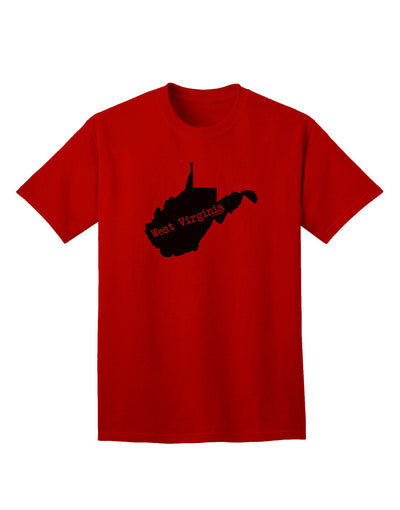 West Virginia - United States Shape Adult T-Shirt: A Classic American Style Statement-Mens T-shirts-TooLoud-Red-Small-Davson Sales
