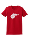 West Virginia - United States Shape Womens Dark T-Shirt-TooLoud-Red-X-Small-Davson Sales