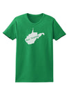 West Virginia - United States Shape Womens Dark T-Shirt-TooLoud-Kelly-Green-X-Small-Davson Sales