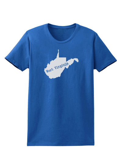 West Virginia - United States Shape Womens Dark T-Shirt-TooLoud-Royal-Blue-X-Small-Davson Sales