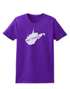 West Virginia - United States Shape Womens Dark T-Shirt-TooLoud-Purple-X-Small-Davson Sales