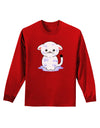 Wet Pussycat Adult Long Sleeve Dark T-Shirt-TooLoud-Red-Small-Davson Sales