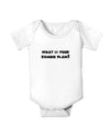 What Is Your Zombie Plan Baby Romper Bodysuit-Baby Romper-TooLoud-White-06-Months-Davson Sales