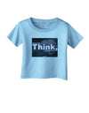 What We Think Buddha Infant T-Shirt-Infant T-Shirt-TooLoud-Aquatic-Blue-06-Months-Davson Sales