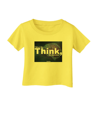 What We Think Buddha Infant T-Shirt-Infant T-Shirt-TooLoud-Yellow-06-Months-Davson Sales