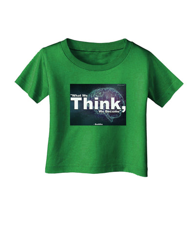 What We Think Buddha Infant T-Shirt Dark-Infant T-Shirt-TooLoud-Clover-Green-06-Months-Davson Sales