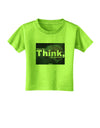 What We Think Buddha Toddler T-Shirt-Toddler T-Shirt-TooLoud-Lime-Green-2T-Davson Sales