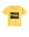 What We Think Buddha Toddler T-Shirt-Toddler T-Shirt-TooLoud-Yellow-2T-Davson Sales