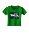 What We Think Buddha Toddler T-Shirt Dark-Toddler T-Shirt-TooLoud-Clover-Green-2T-Davson Sales