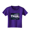 What We Think Buddha Toddler T-Shirt Dark-Toddler T-Shirt-TooLoud-Purple-2T-Davson Sales