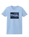 What We Think Buddha Womens T-Shirt-Womens T-Shirt-TooLoud-Light-Blue-X-Small-Davson Sales