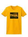 What We Think Buddha Womens T-Shirt-Womens T-Shirt-TooLoud-Gold-X-Small-Davson Sales