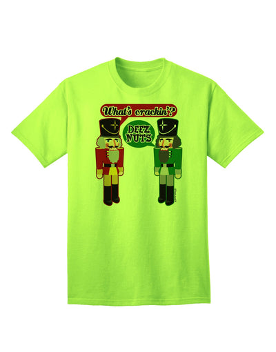 Whats Crackin - Deez Nuts Adult T-Shirt-Mens T-Shirt-TooLoud-Neon-Green-Small-Davson Sales