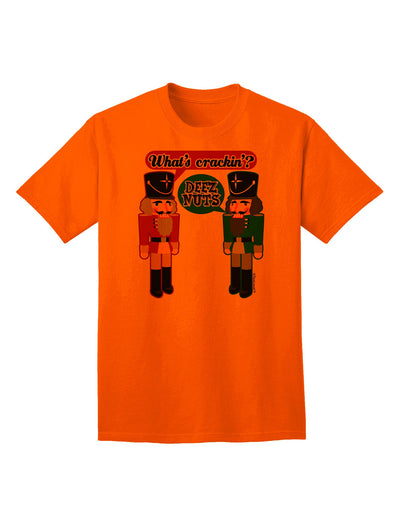 Whats Crackin - Deez Nuts Adult T-Shirt-Mens T-Shirt-TooLoud-Orange-Small-Davson Sales