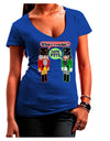 Whats Crackin - Deez Nuts Womens V-Neck Dark T-Shirt-Womens V-Neck T-Shirts-TooLoud-Royal-Blue-Juniors Fitted Small-Davson Sales