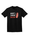 What's Shakin' Bacon Adult Dark T-Shirt-Mens T-Shirt-TooLoud-Black-Small-Davson Sales