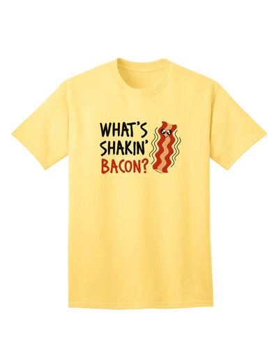 What's Shakin' Bacon - Premium Adult T-Shirt Collection-Mens T-shirts-TooLoud-Yellow-Small-Davson Sales