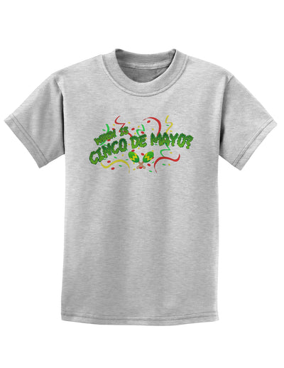 When is Cinco de Mayo? Childrens T-Shirt-Childrens T-Shirt-TooLoud-AshGray-X-Small-Davson Sales