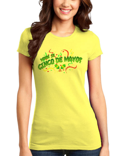 When is Cinco de Mayo? Juniors T-Shirt-Womens Juniors T-Shirt-TooLoud-Yellow-Small-Davson Sales