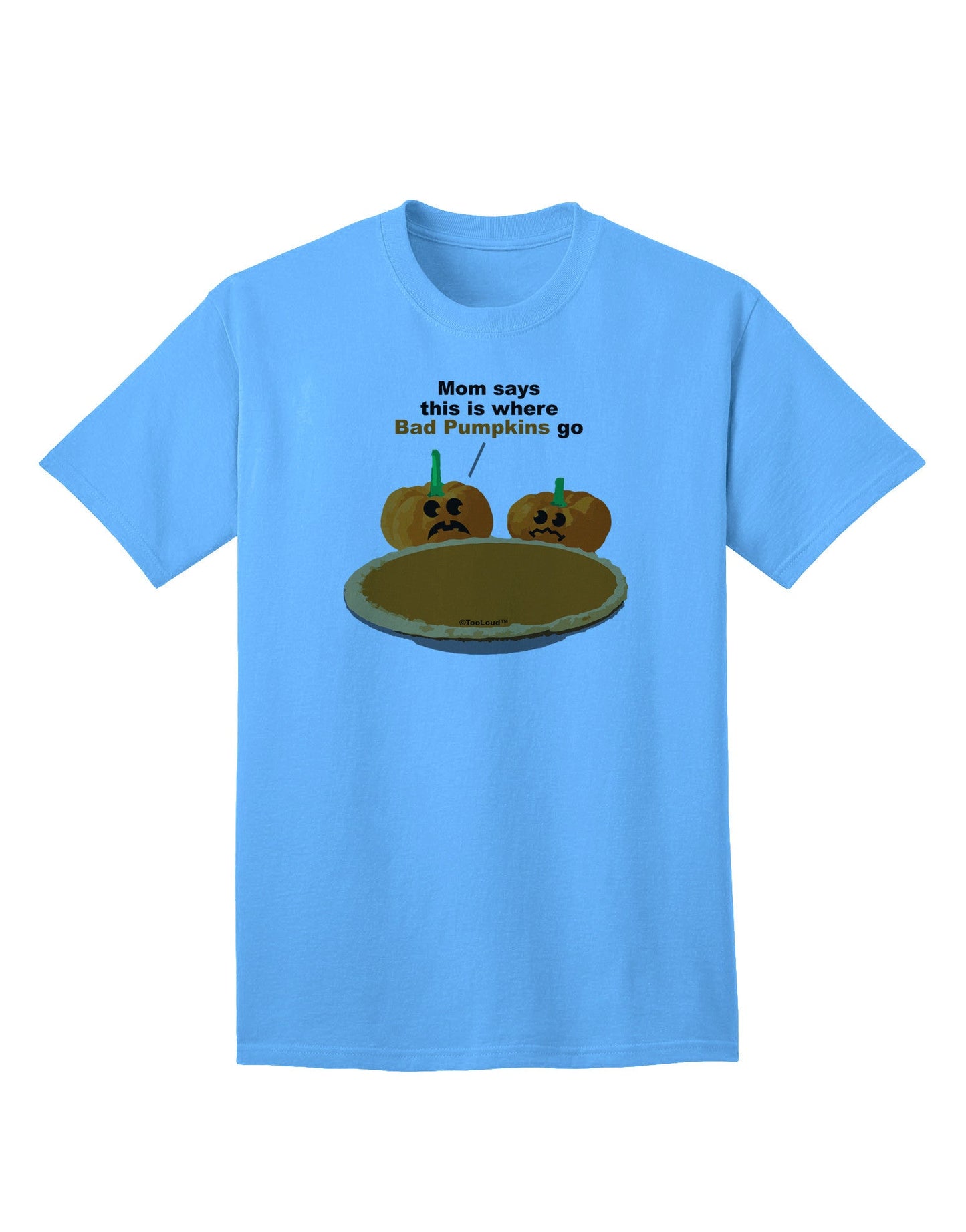 Where Bad Pumpkins Go Adult T-Shirt-Mens T-Shirt-TooLoud-Aquatic-Blue-Small-Davson Sales