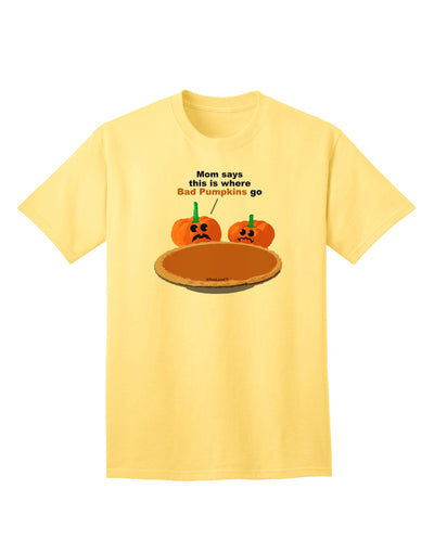 Where Bad Pumpkins Go Adult T-Shirt-Mens T-Shirt-TooLoud-Yellow-Small-Davson Sales